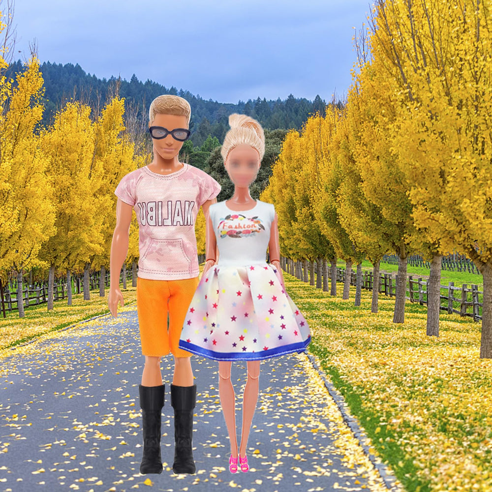 Carreuty boy outfits and suits for 12-inch dolls, fits variety play scenarios.
