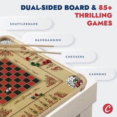Carrom Board Game Set comes with an instruction booklet for quick learning