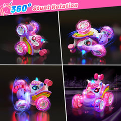 Carsky Unicorn RC Car front lights in action for nighttime play