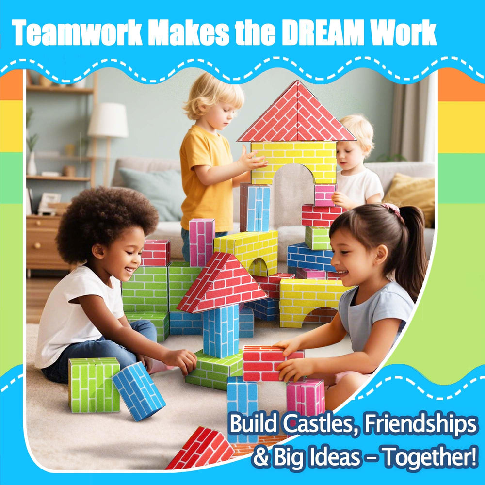 Cartboatoy blocks spark imaginative play and spatial thinking during creative sessions.