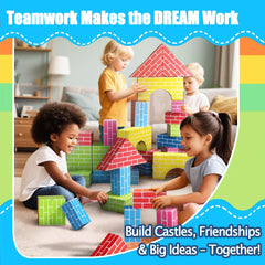 Cartboatoy blocks spark imaginative play and spatial thinking during creative sessions.