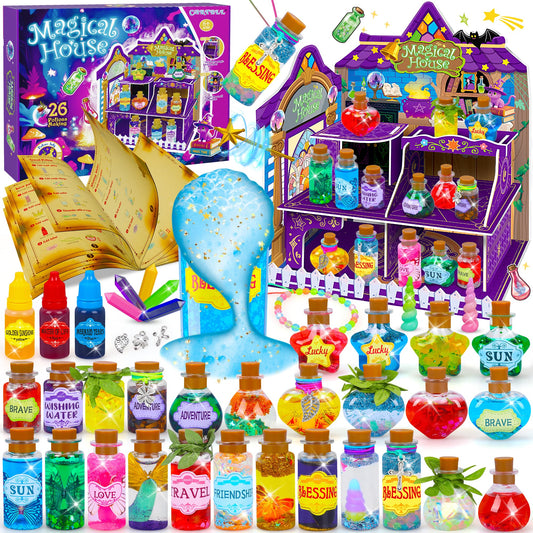 Cartell Fairy Magic Potions Kit bottles for imaginative play and spell crafting.