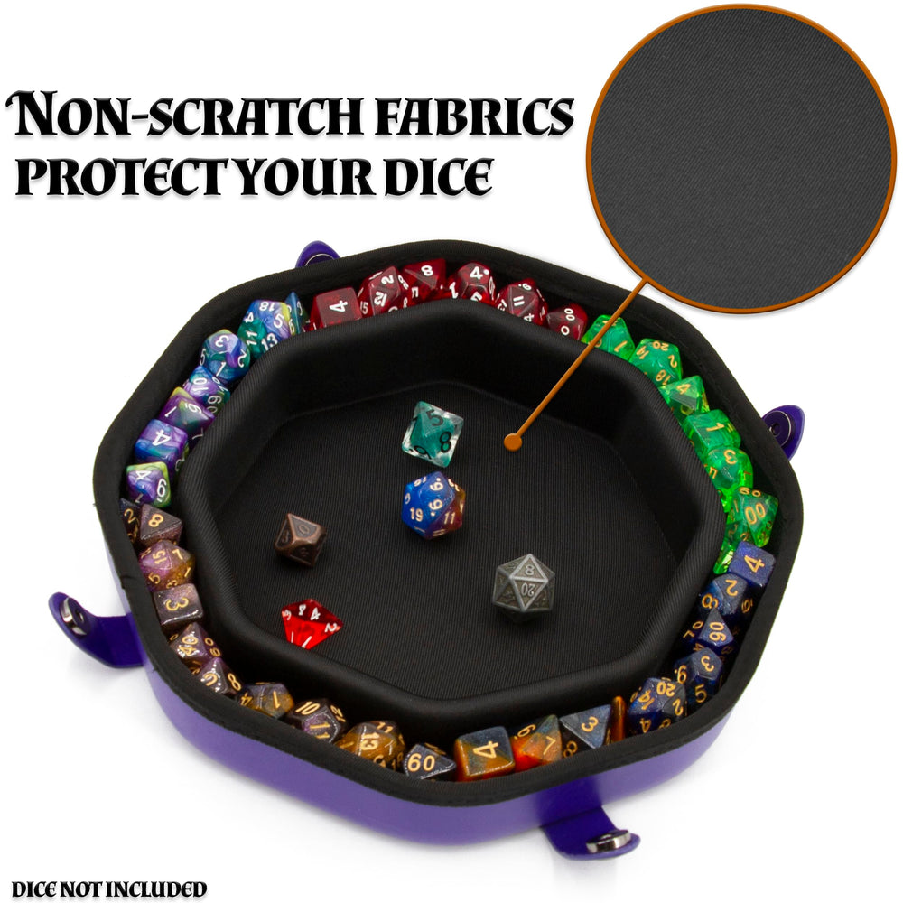 CASEMATIX Dice Tray holds 115 dice, great for large games.