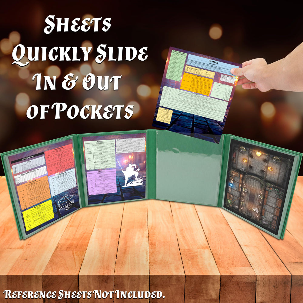 CASEMATIX DM Screen features wet-erase pockets for editable notes.