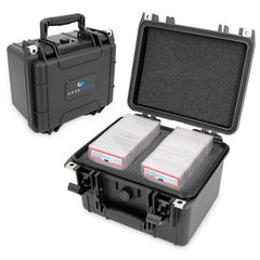 Casematix graded card case front view highlights durable shell for safe card storage.