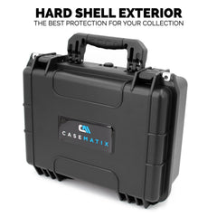 CASEMATIX waterproof graded card storage box interior with slabs securely organized