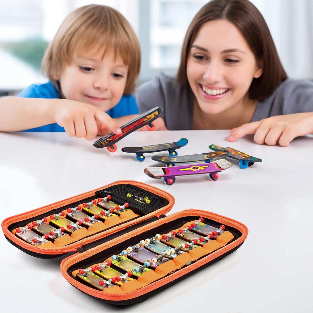 casmilee fingerboard case dual-zipper and sturdy carry handle