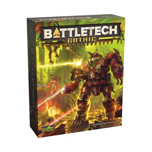 Catalyst BattleTech Gothic core box features eight pre-assembled miniatures for immersive sci-fi battles.