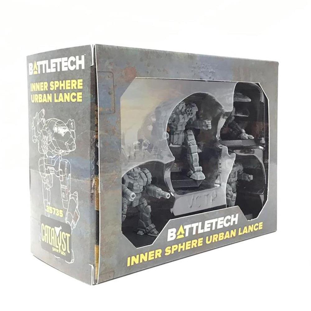 Catalyst Battletech Inner Sphere Urban Lance miniature set ready for action.