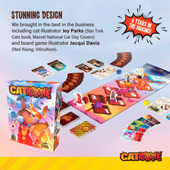 CATastrophe mini-games mechanics explained through vivid art.