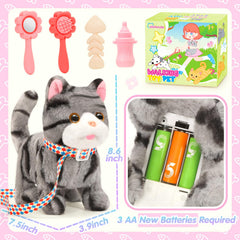 CatchCute plush cat toy with tail wag demonstrates dynamic, engaging play