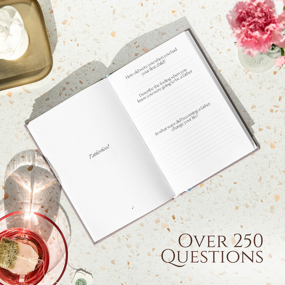CatchYourDreams Dad's Life Story Journal prompts pages spark reflections for meaningful memories