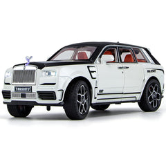 Catovie Rolls-Royce Cullinan 1/24 front view with alloy finish for premium display