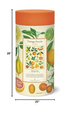 Cavallini citrus vintage image puzzle promotes relaxed mindful pastime you can treasure.