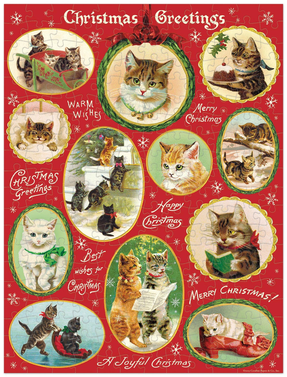 Cavallini & Co finished puzzle image size 10.5 x 14 inches offering decorative display possibilities