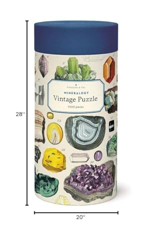 Cavallini & Co Mineralogie 1000-piece contents, perfect for family puzzle nights.