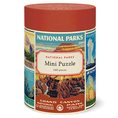 CAVANILLI & CO Cavallini National Parks puzzle in tube, portable and gift-ready.