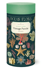 CAVANILLI CO Ocean Flora puzzle with vintage marine illustration for relaxing family activity