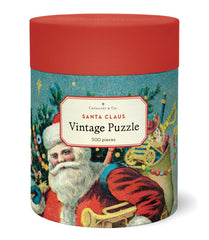 Cavallini & Co Santa Claus puzzle box with vintage illustration for cozy nights.