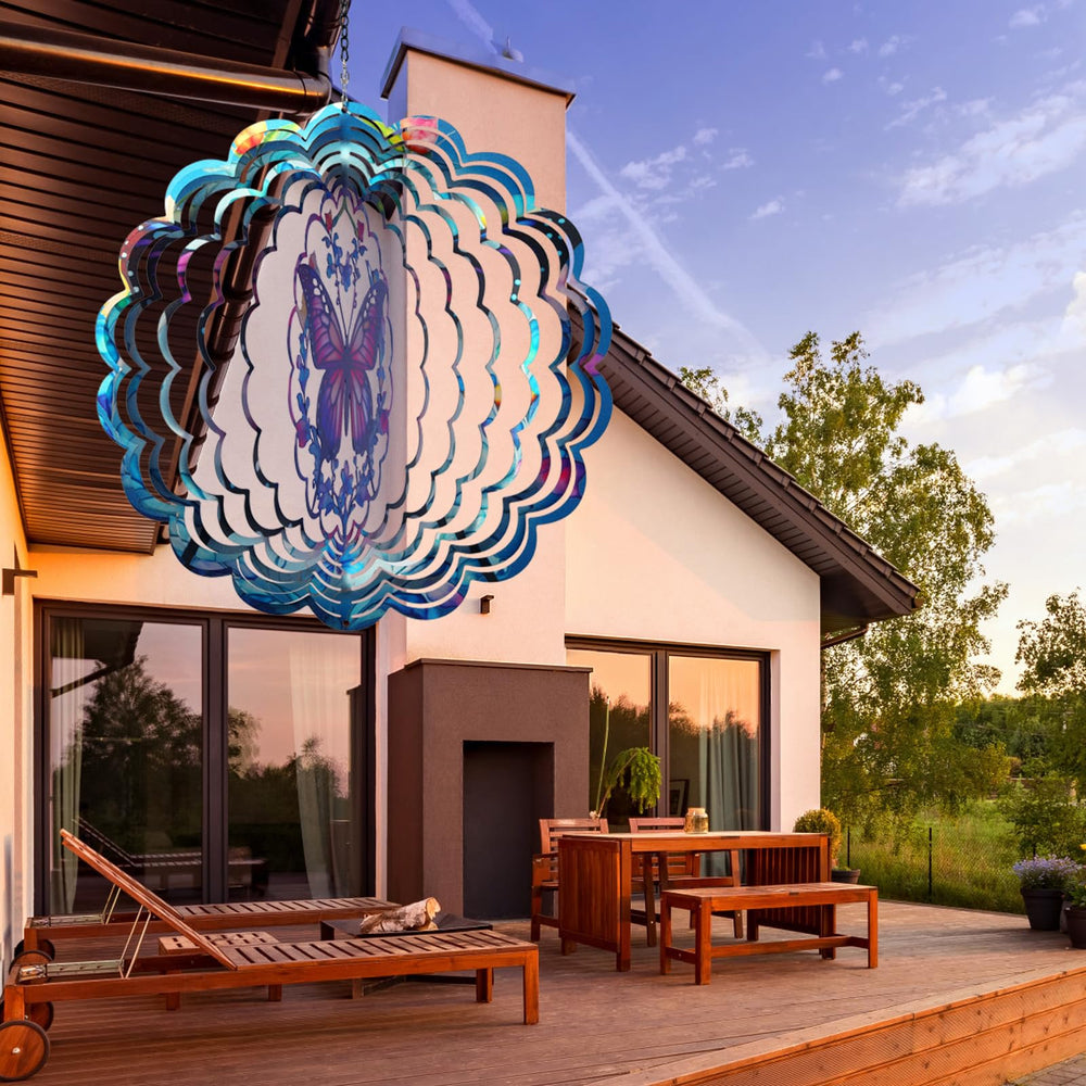 Cawalap wind spinner easy to assemble and hang for instant charm