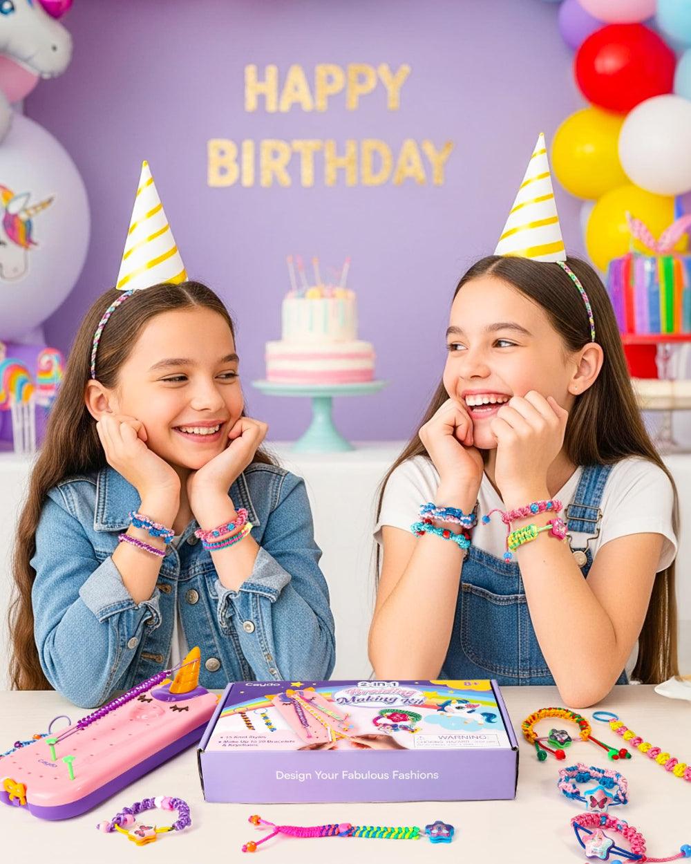 Caydo Unicorn Bracelet Maker pattern starters for beginner to advanced