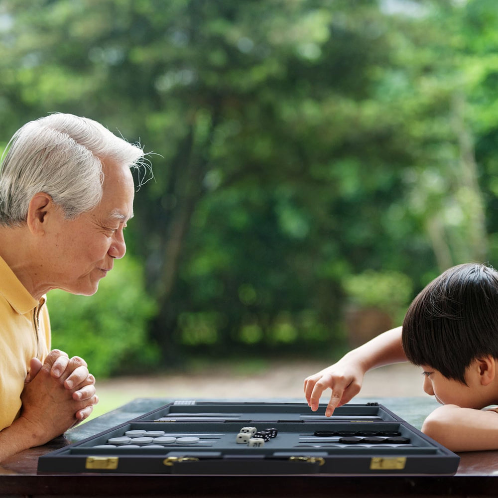CAYOULR Backgammon Set travel-ready for game nights and gatherings