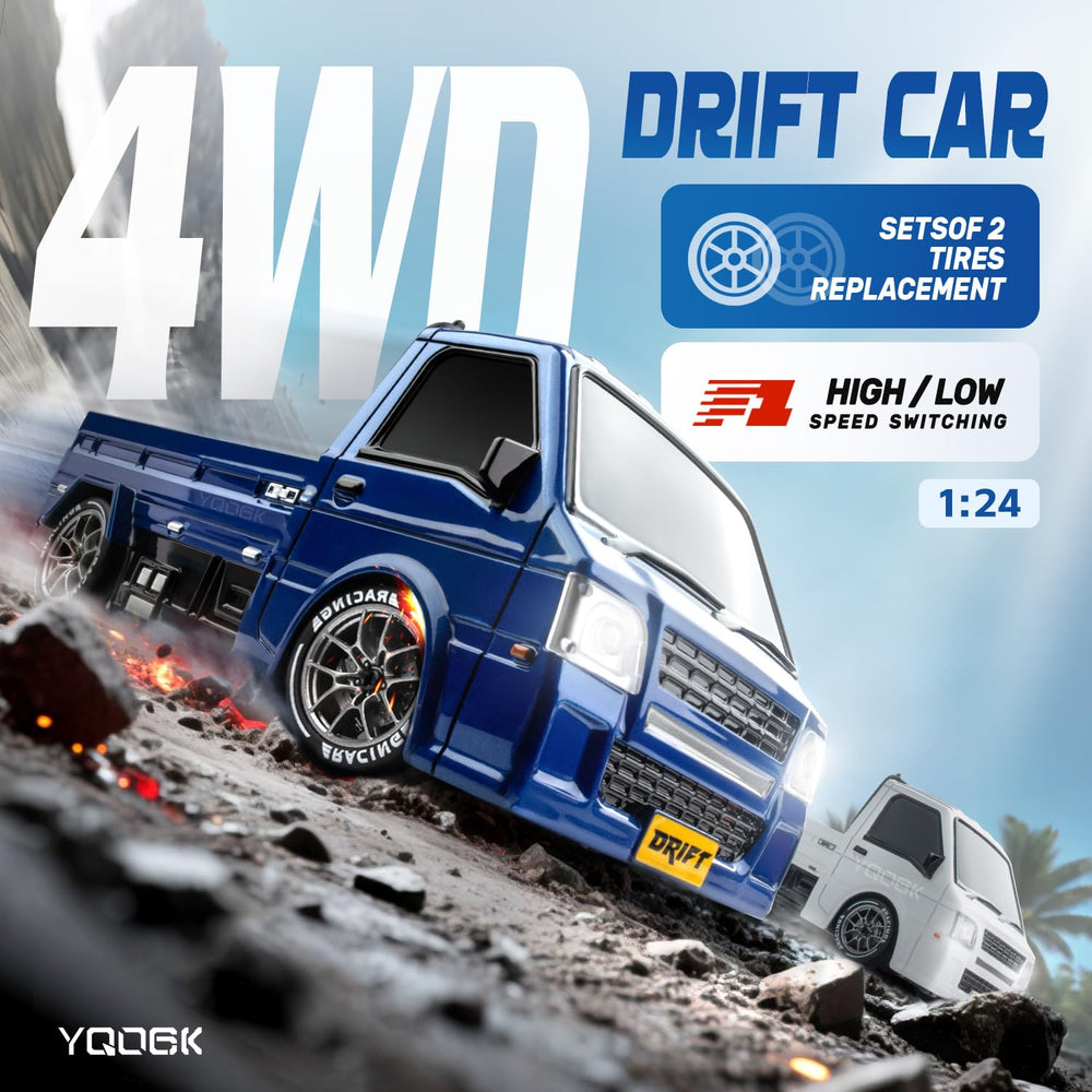 Cayrzeth RC drift car LED lighting highlights headlights taillights and underbody accents