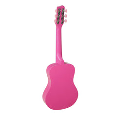 CB SKY kids learning guitar 30in pink neck view supports comfortable practice