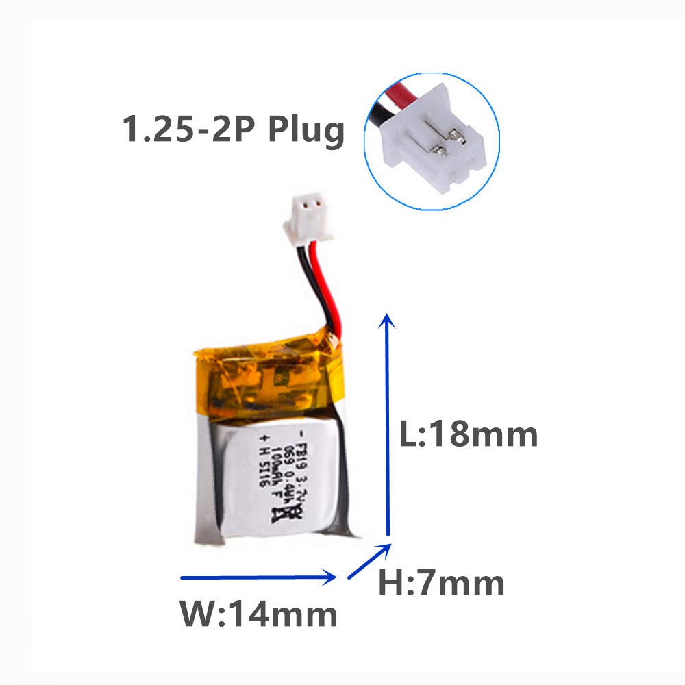 CBB Cecicebb battery dimensions show 18x14x7mm for a precise fit.