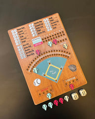 CBLKUS wooden dice set used for simple, engaging rounds