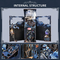 CCCDF Book nook kit DIY assembly scene supports hands-on creativity