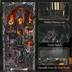 Open box of CCCDF Book Nook Kit reveals complete components