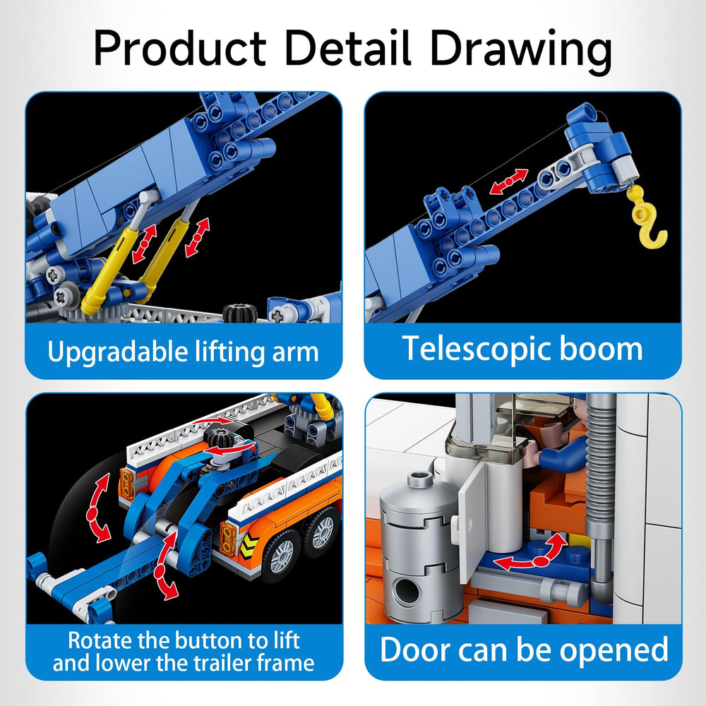 Cdymkf model with doors opening and a retractable boom for interactive play