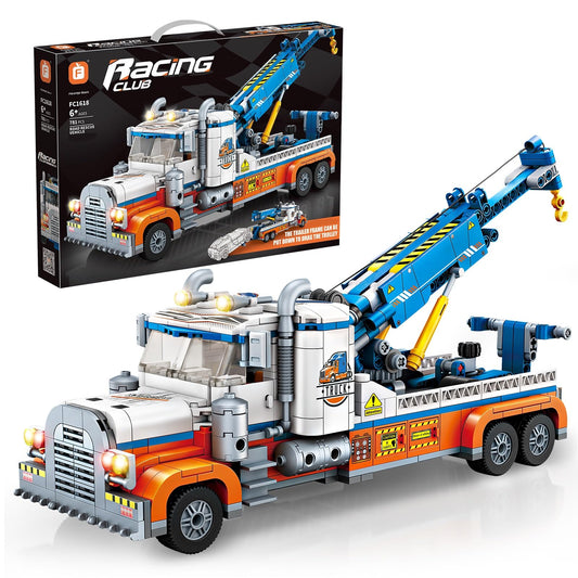 Cdymkf Tow Truck Building Set for kids, colorful blocks for creative play
