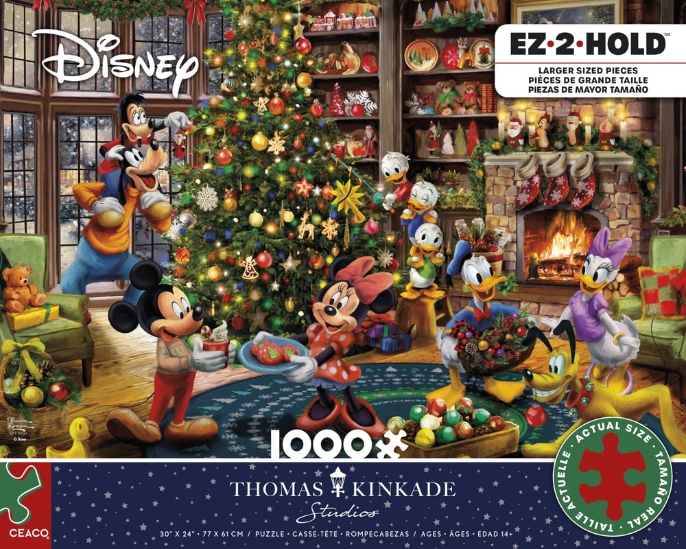 Ceaco Thomas Kinkade Christmas scene puzzle for relaxing family nights.