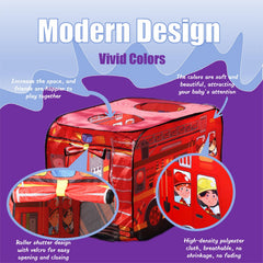 Cecailin-fire-truck-tent-waterproof-fabric easy to clean after spills and adventures.