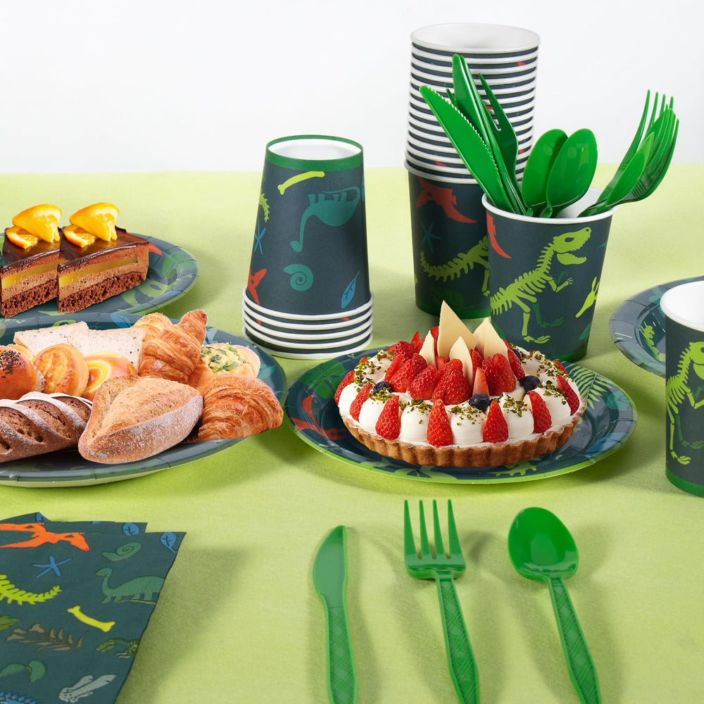 Cecnamt dinosaur 9 oz cups minimize spills during celebrations