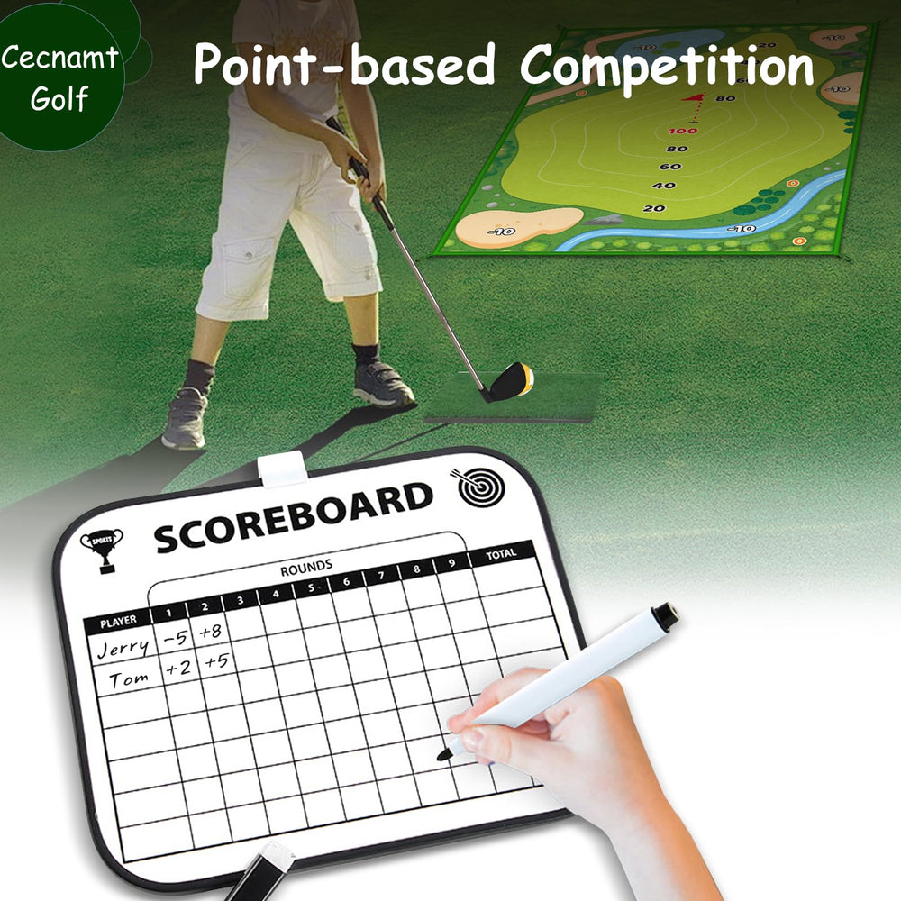 Cecnamt scoreboard and sticky balls setup emphasizing quick scoring and friendly competition.