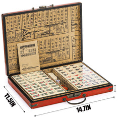 Cedilis mahjong tiles close-up with clear engravings for easy reading.