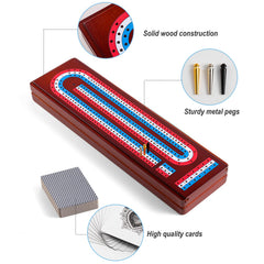 Ceebyfa travel-size cribbage board fits compact kits for on-the-go fun.