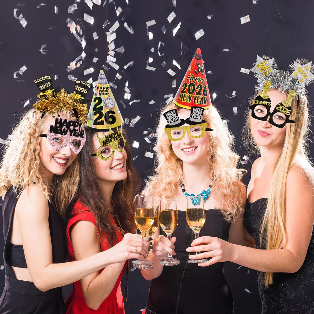 Ceiba Tree champagne and crown eyeglasses design for festive looks