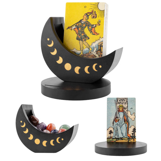 Ceiner tarot deck display box cover showing organized storage and elegant presentation.