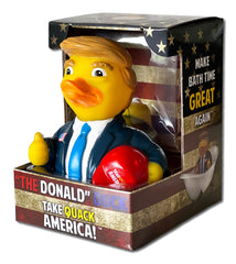 CelebriDucks USA-designed sculpted duck with crisp details for display