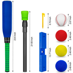 CeleMoon carry bag - keeps bat, base, and balls organized at home.