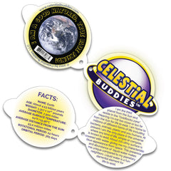 Celestial Buddies Little Earth Buddy care instructions for spot clean or cold machine wash.