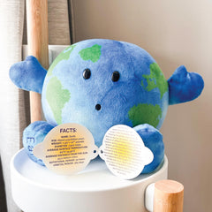 Celestial Buddies Little Earth Buddy earth textures reflect oceans and landmasses for realism.