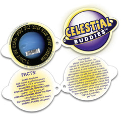 Celestial Buddies Neptune Buddy measures 10 inches, ideal for hugs and decor.