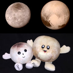 Educational tag on Pluto-Charon Buddy for quick space facts