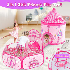 Celontry 3 in 1 Princess Play Tent portable for backyard parties