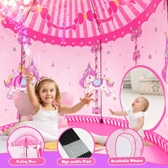Celontry 3 in 1 Princess Play Tent ball pit scene invites active indoor fun